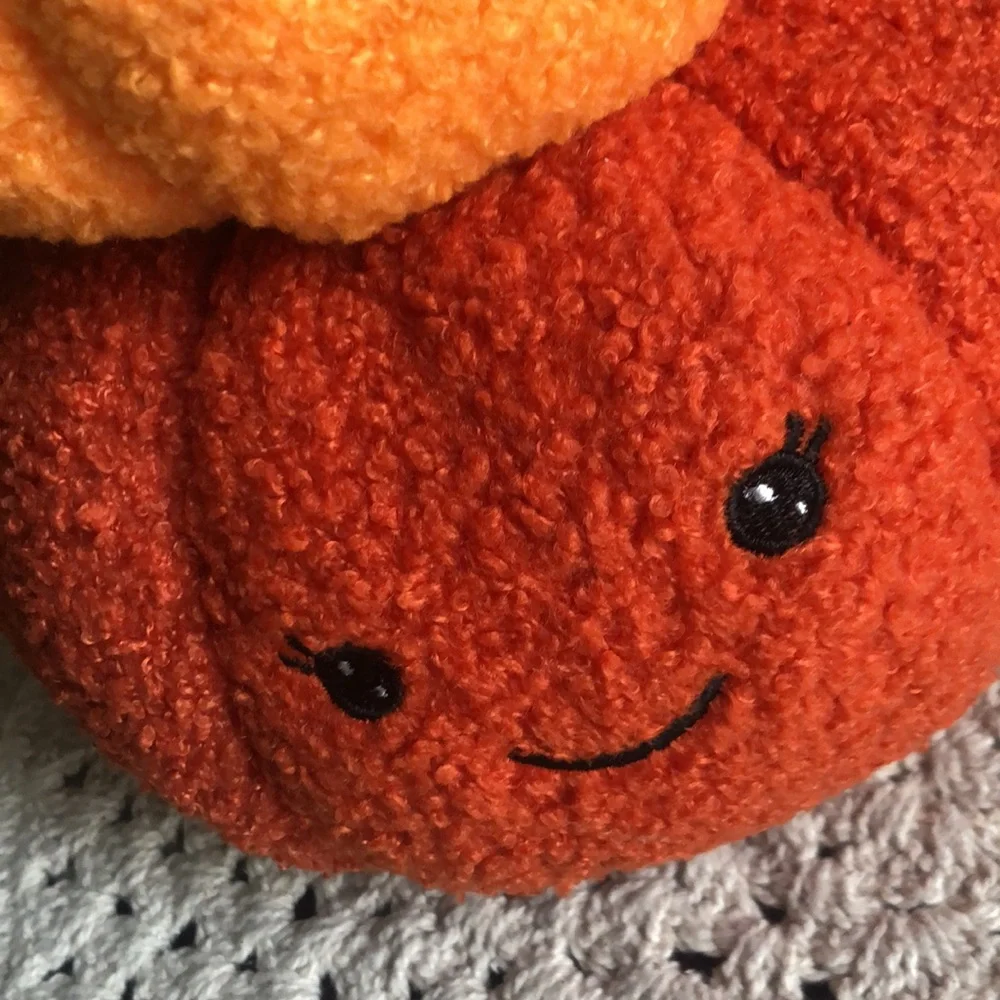 Stacked SHERPA Pumpkins with Smiley Faces